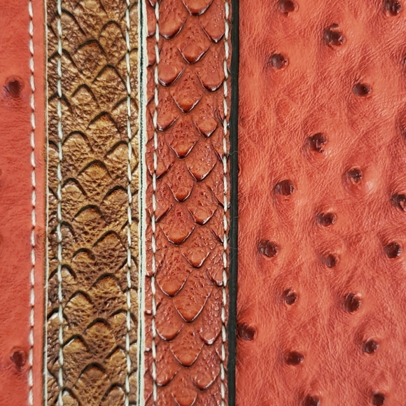 Orange Purse. SJS Handbag Woman Leather - Picture 9 of 16